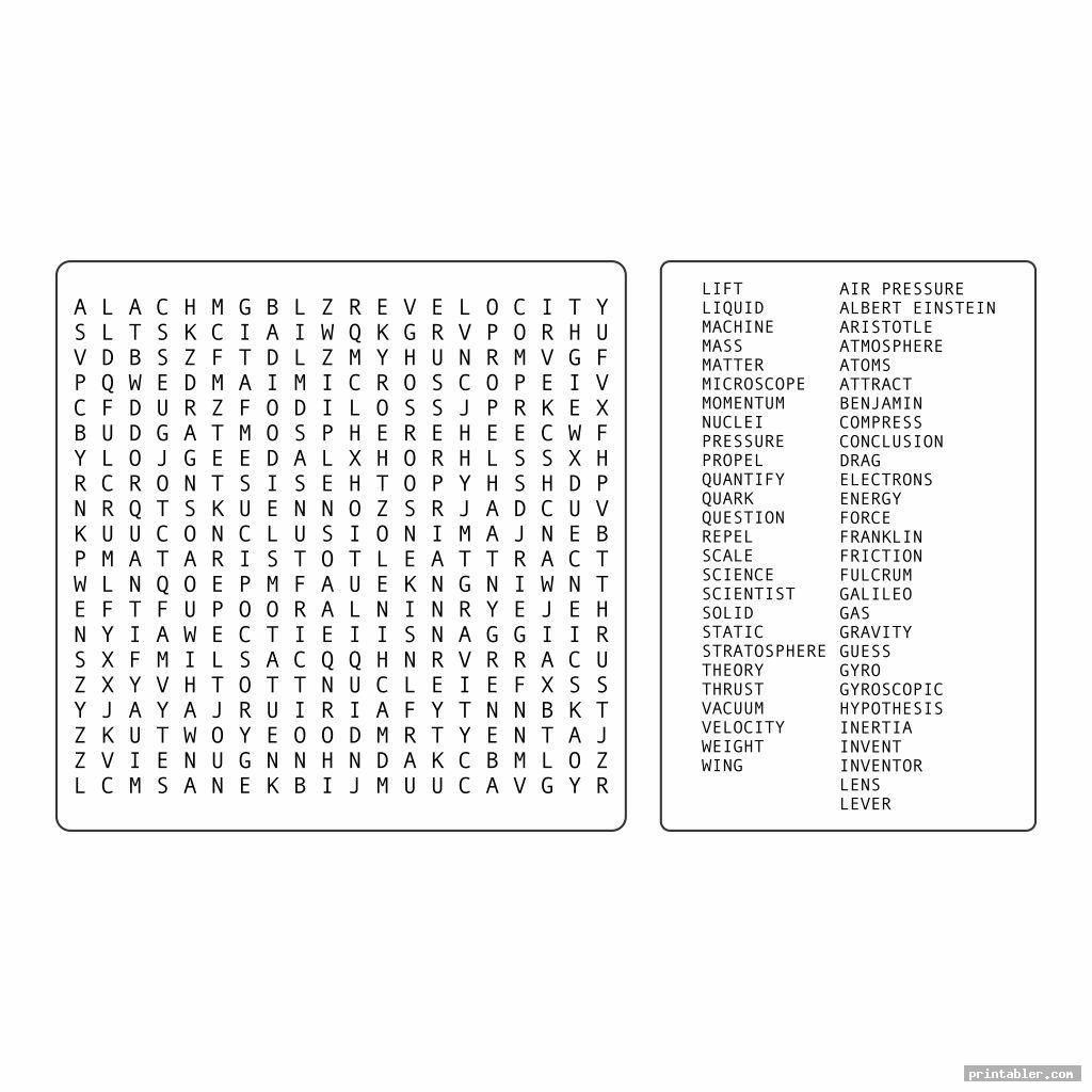 100 Word Word Searches Printable