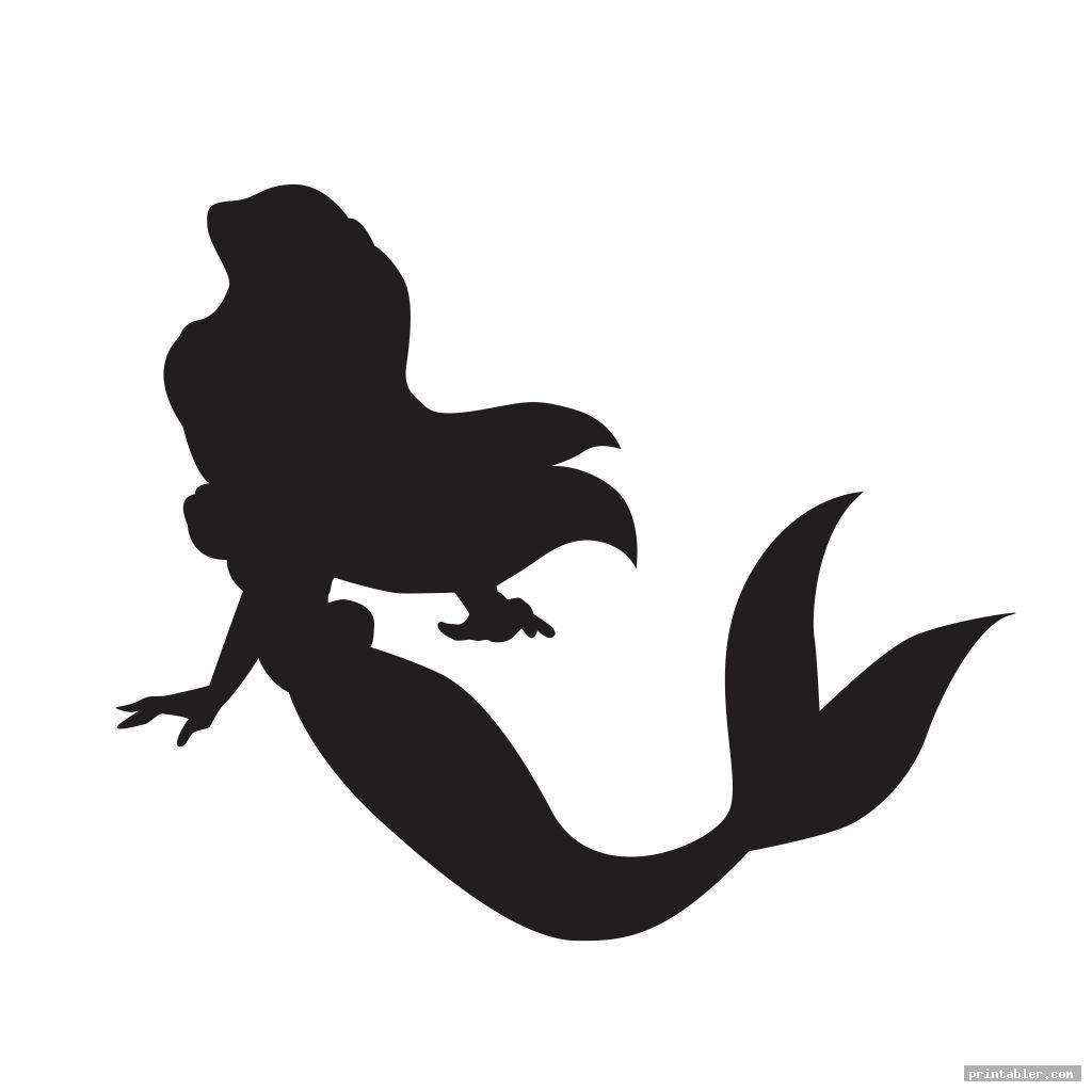 The Little Mermaid Silhouette Printables - Gridgit.com