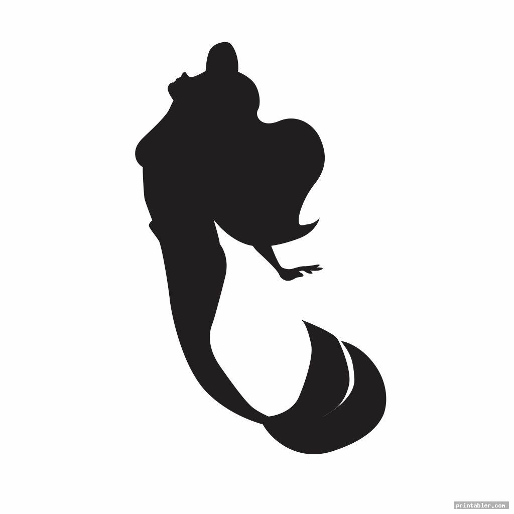 The Little Mermaid Silhouette Printables - Gridgit.com