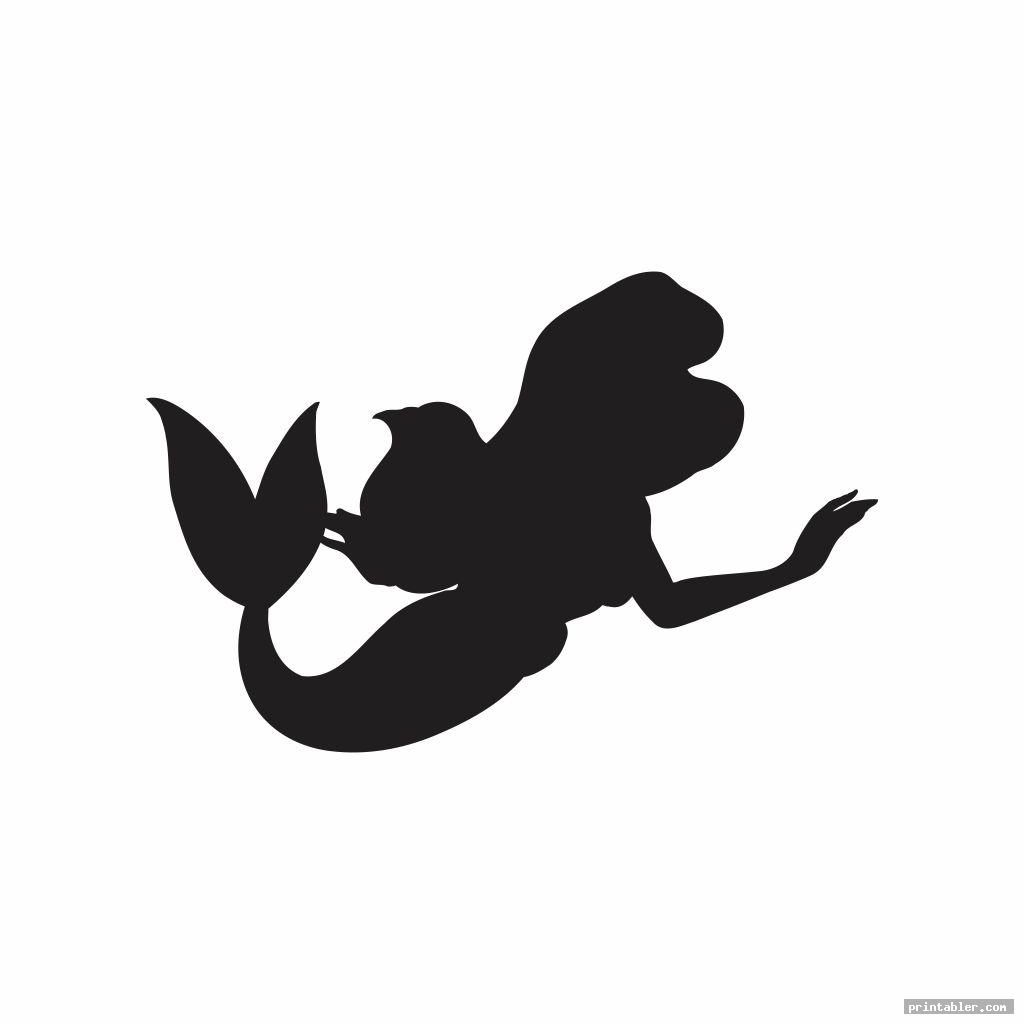 The Little Mermaid Silhouette Printables - Gridgit.com