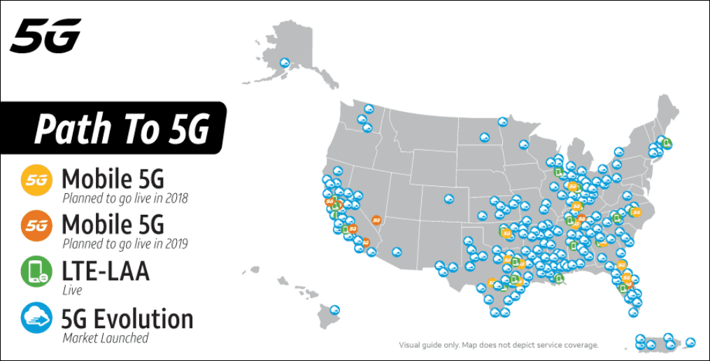 Current 5G Coverage Map