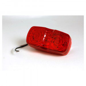 hi count square corner 13 diode led clearance marker light red