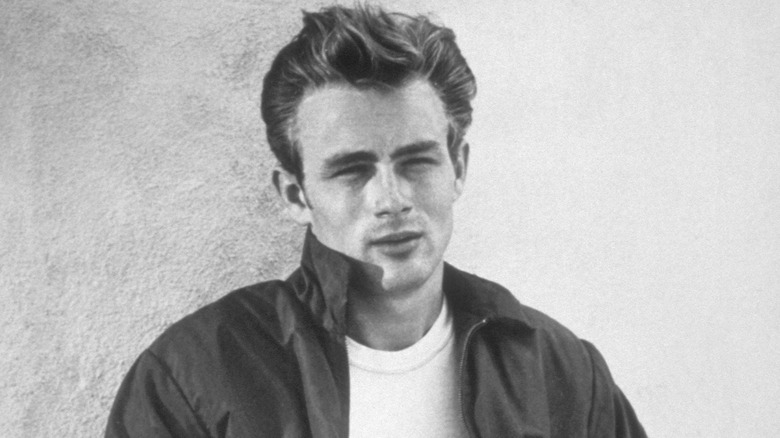 James Dean wearing jacket