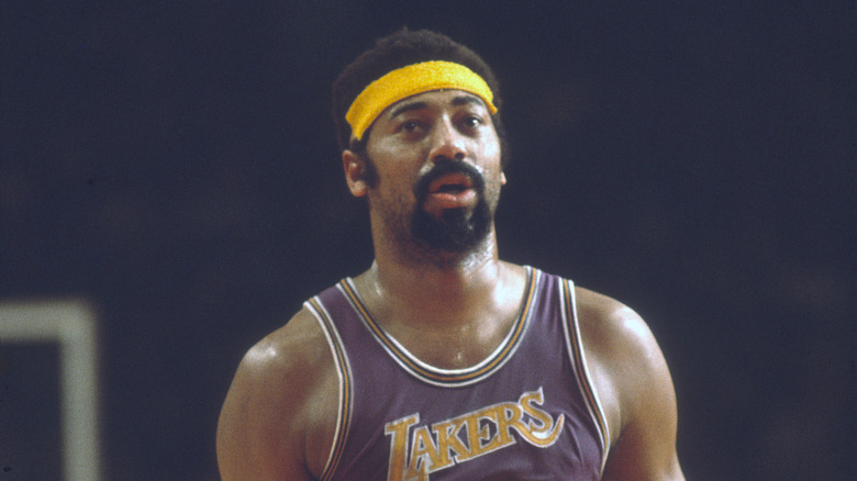 Wilt Chamberlain with the Lakers