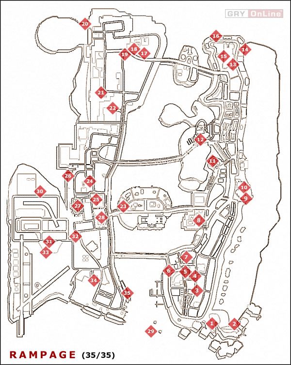 Mapa Hideouts Grand Theft Auto Vice City Grand Theft Auto Vice - Vrogue