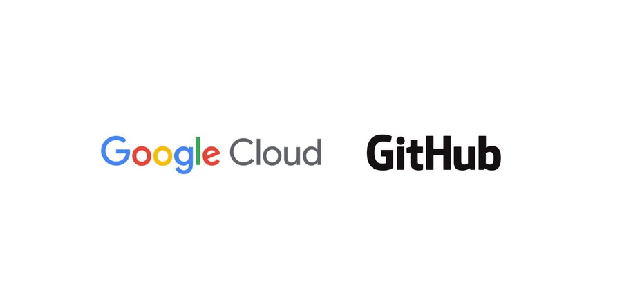 Logos von Google Cloud und GitHub