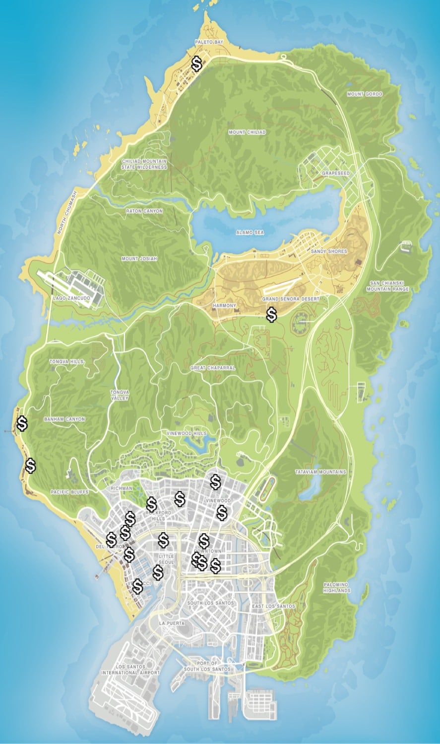 Grand Theft Auto 5 Map Quarry