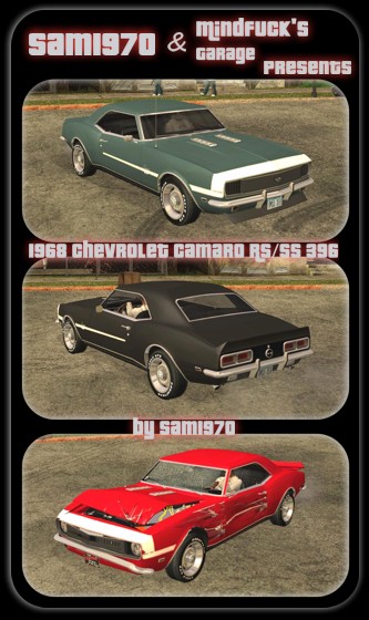 GTA San Andreas 1968 Chevrolet Camaro RS/SS 396 Mod - GTAinside.com