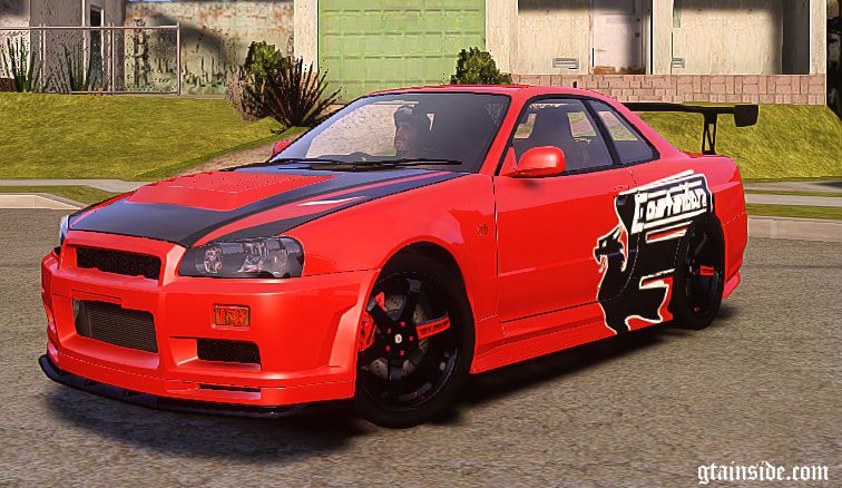 GTA 4 Nissan Skyline GT-R R34 Underground Style Mod - GTAinside.com