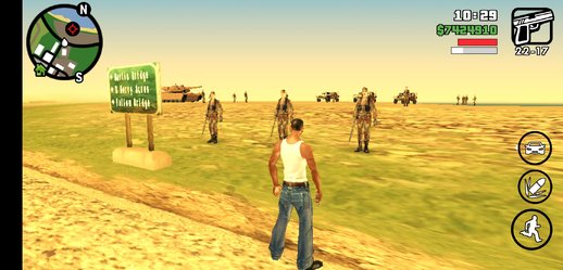 GTA San Andreas Army New Camp ready for War (Android) Mod - GTAinside.com