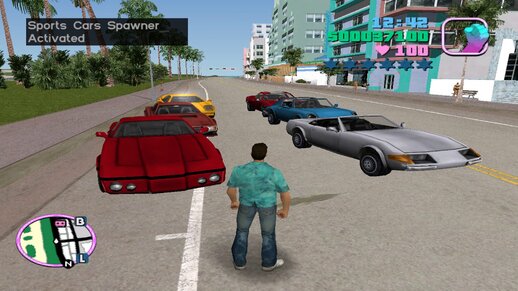 GTA Vice City Sports Cars Spawner Mod - GTAinside.com