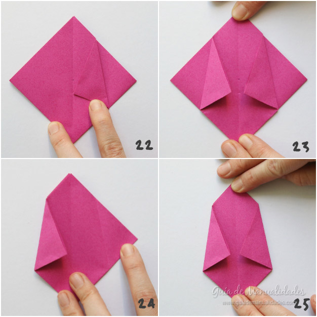 Tulipanes de origami 7