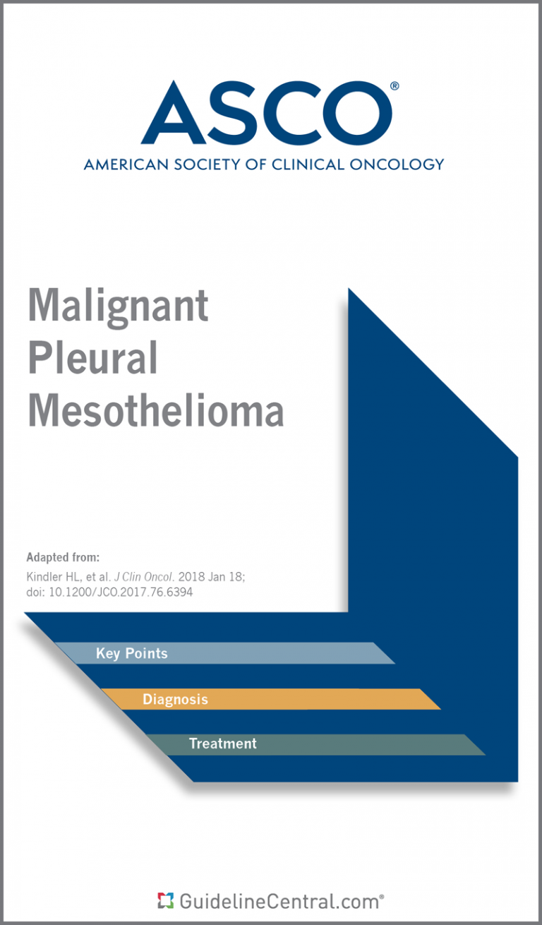 Malignant Pleural Mesothelioma Guidelines Pocket Guide - Guideline Central