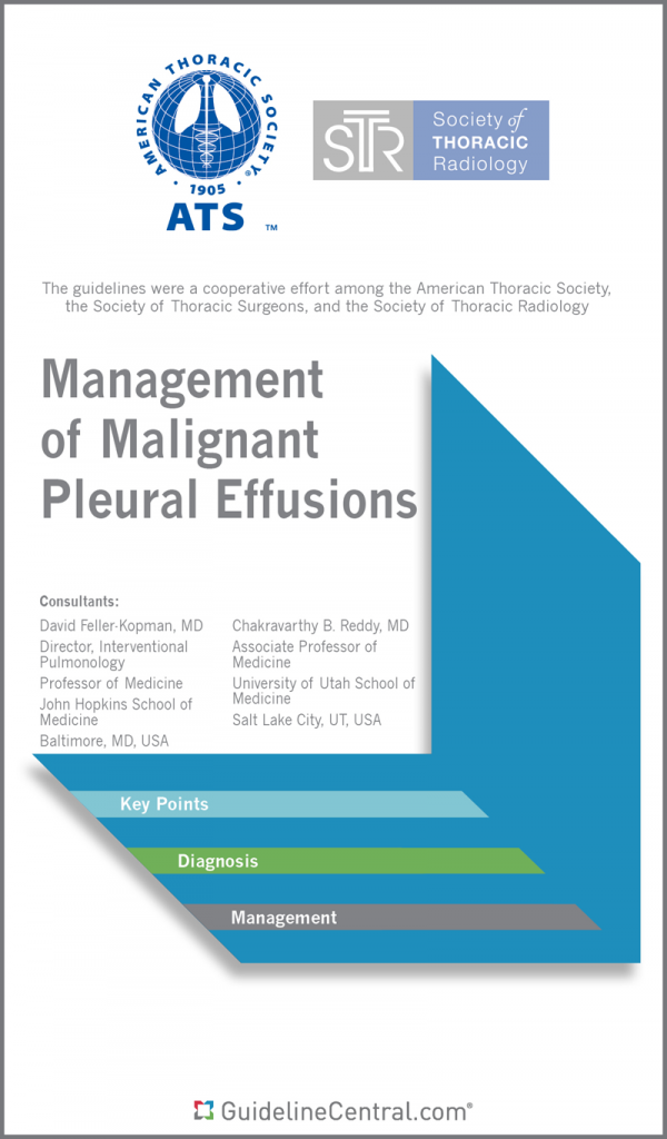 Management of Malignant Pleural Effusions Clinical Guidelines Pocket ...