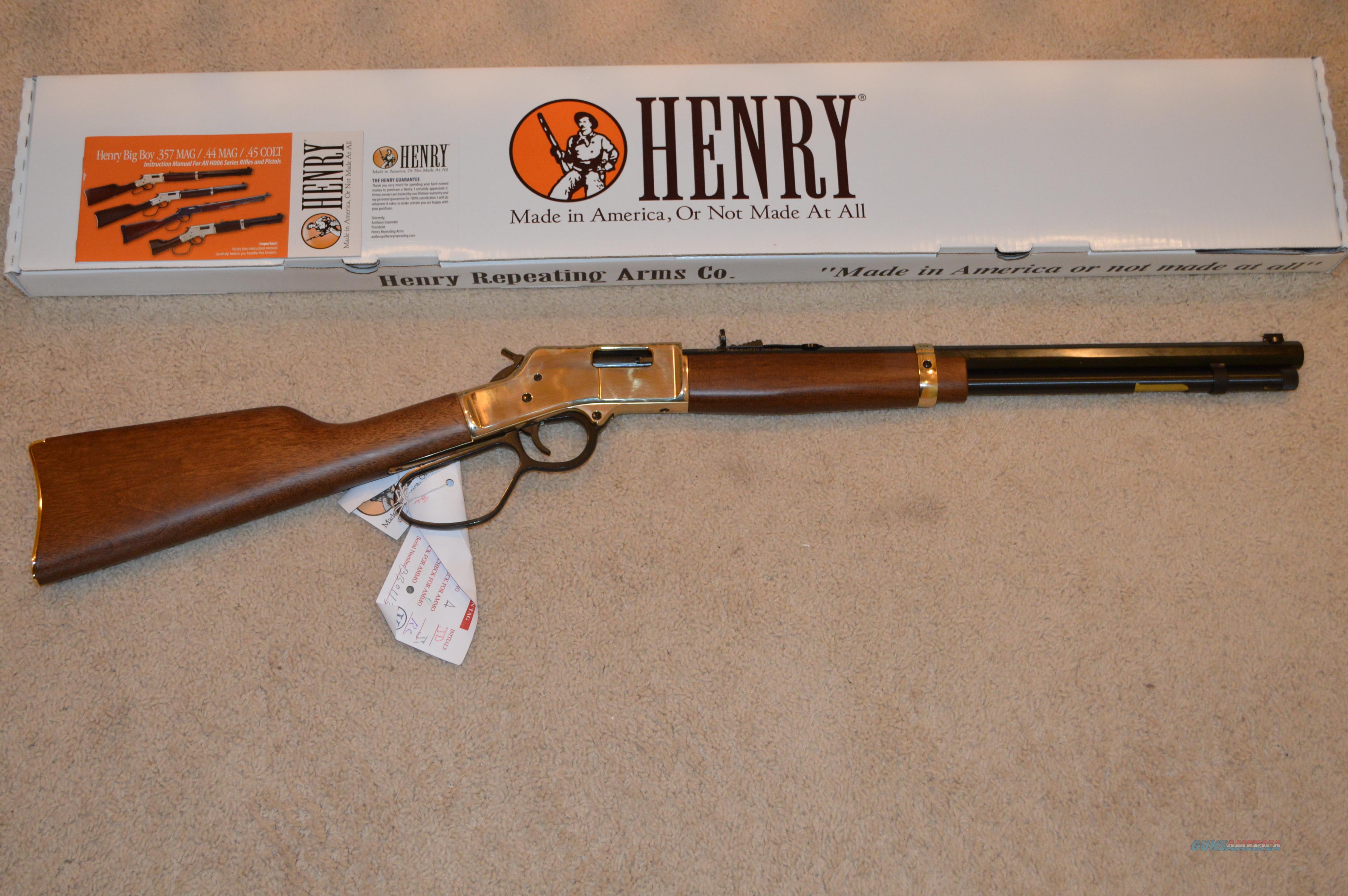 Henry Big Boy 44 Mag Large Loop for sale at Gunsamerica.com: 945596645