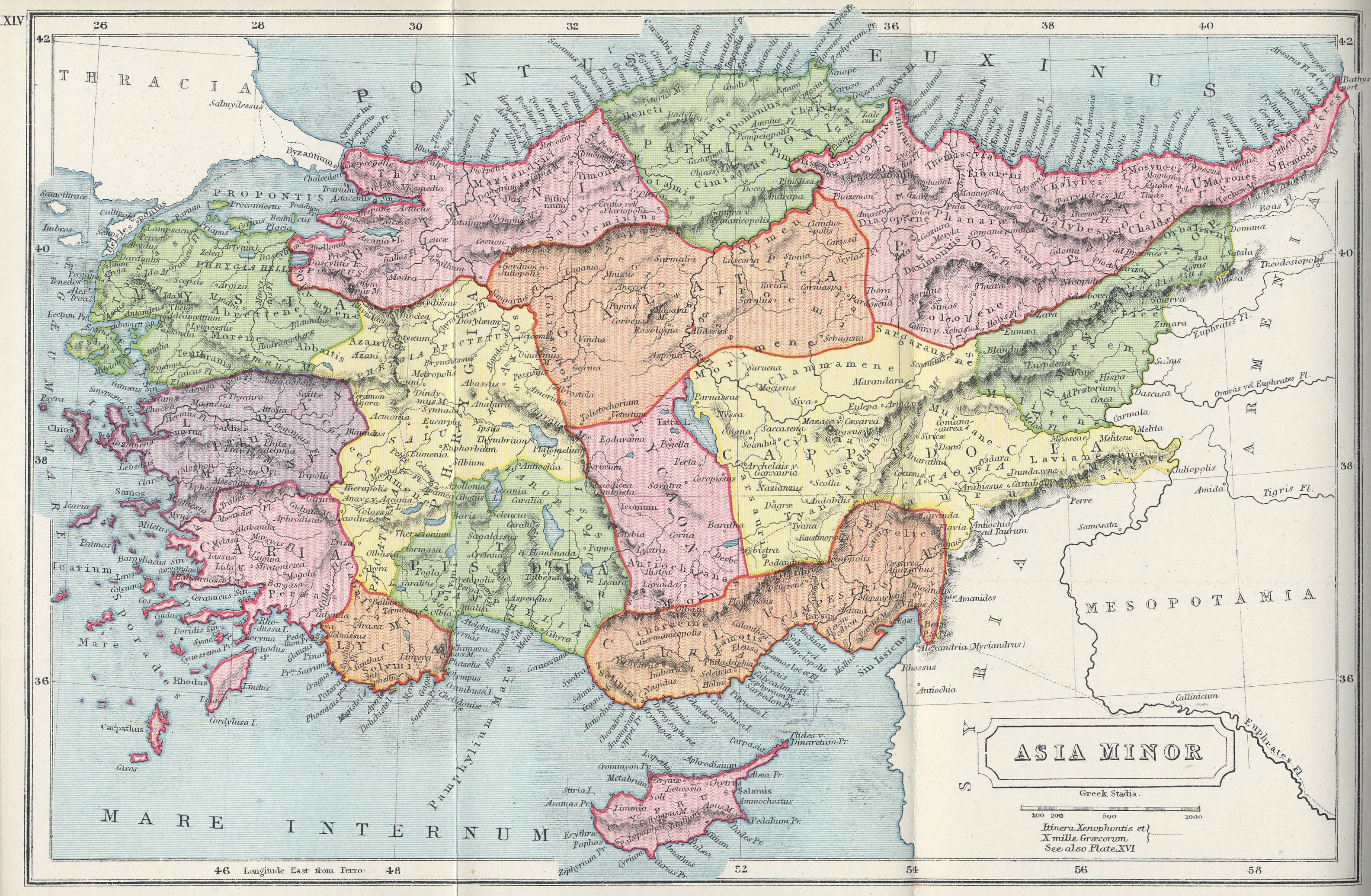 Datei:1907 map of Asia Minor-Atlas of Ancient and Classical Geography ...