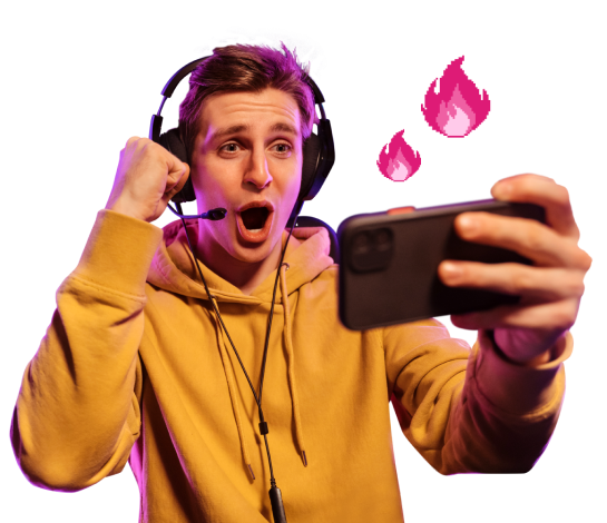 young-man-gaming-mobile-fire-emoji