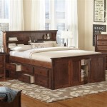 Queen Bookcase Storage Bed Set