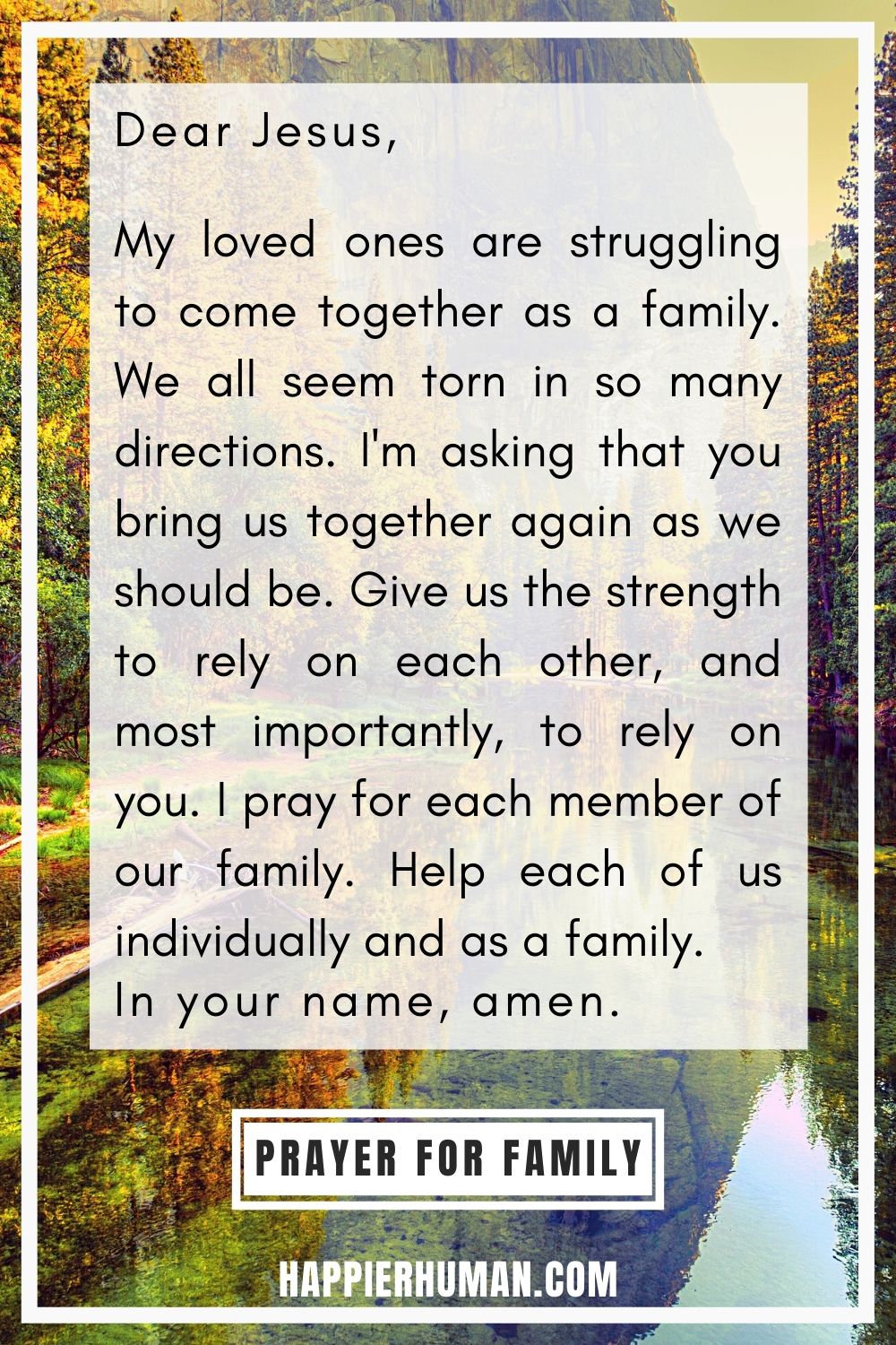 prayer for family strength | prayers for you and your family