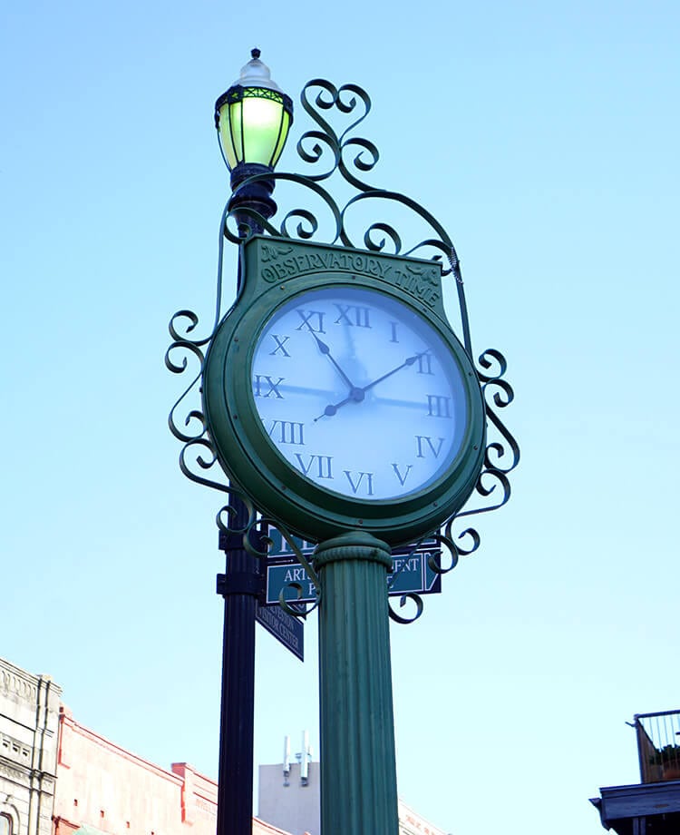 Clock Face in Galveston