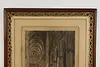 English Cathedral Antique Original Engraving Print, Haig 43" (4)