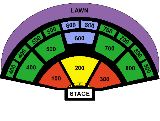 Xfinity Center Seat Chart