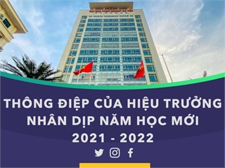 Thông điệp của Hiệu trưởng nhân dịp năm học mới 2021-2022