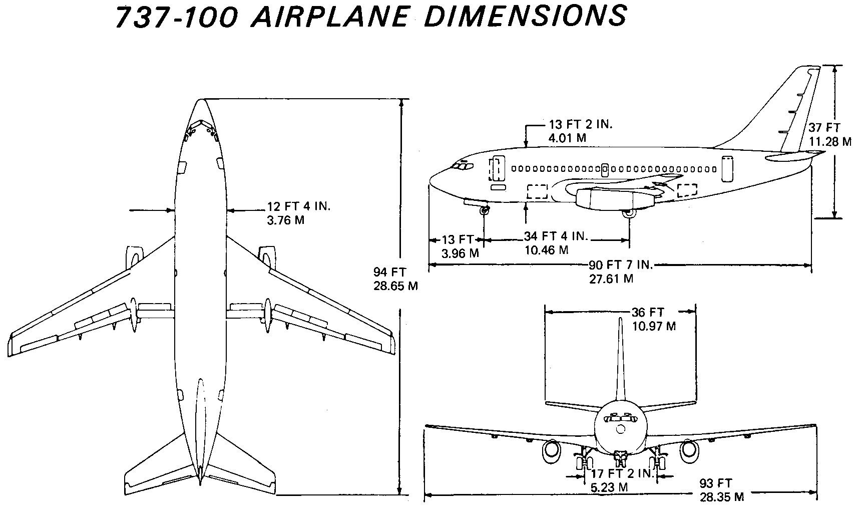 Boeing 737 800 Dimensions