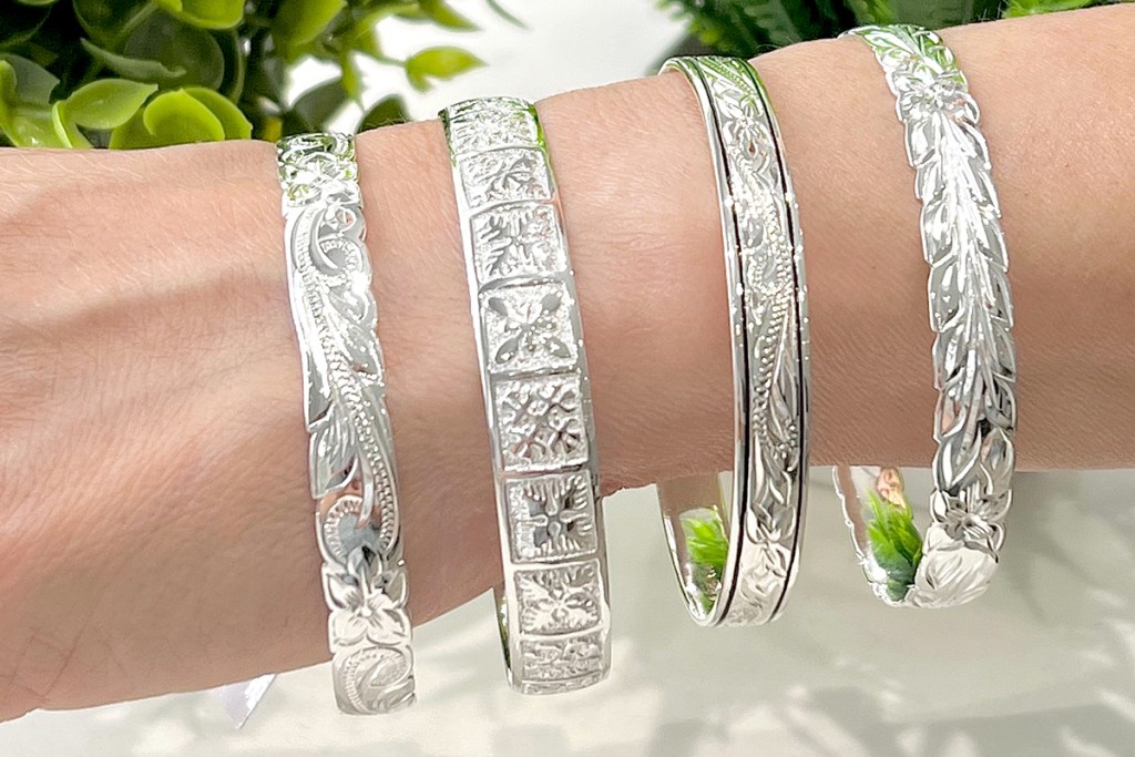 Paradise-Collection-Hawaiian-jewelry-sterling-silver-bangle