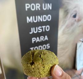 Magdalenas de té matcha endulzadas con eritritol