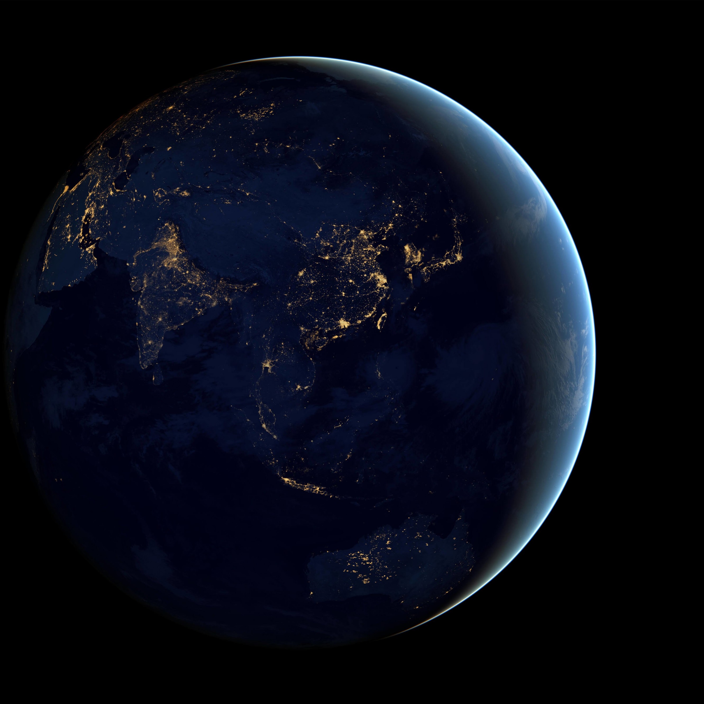 Earth At Night Seen From Space Wallpaper for Apple iPhone 6 Plus