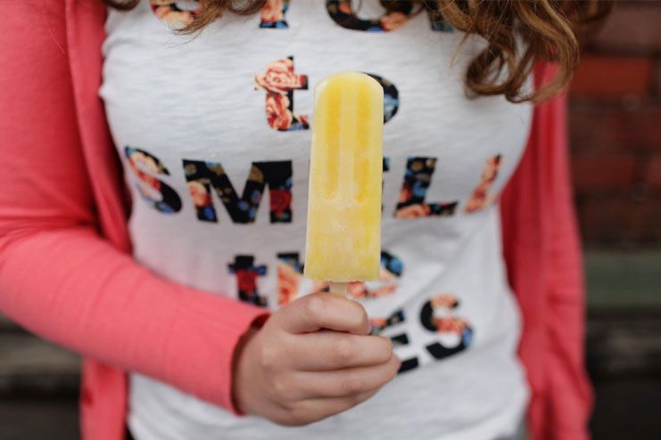 Frozen ice popsicles