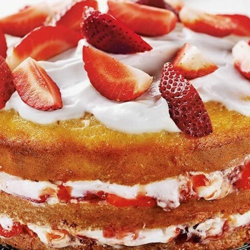 Strawberry gateau