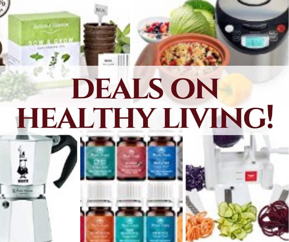 cover photo of healthy living products to get with holiday deals