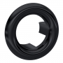 Nuie Round Basin Overflow Cover - Matt Black