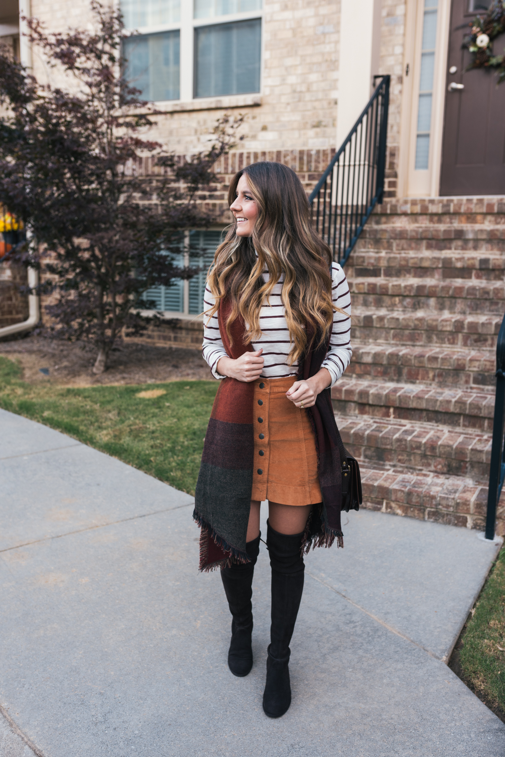 Velvet Skirt, Turtleneck, Fall Style, Maxwell Scott Handbag, Stuart Weitzman Boots