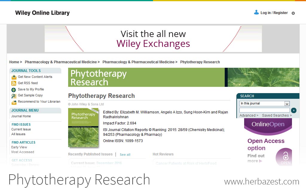 Phytotherapy Research