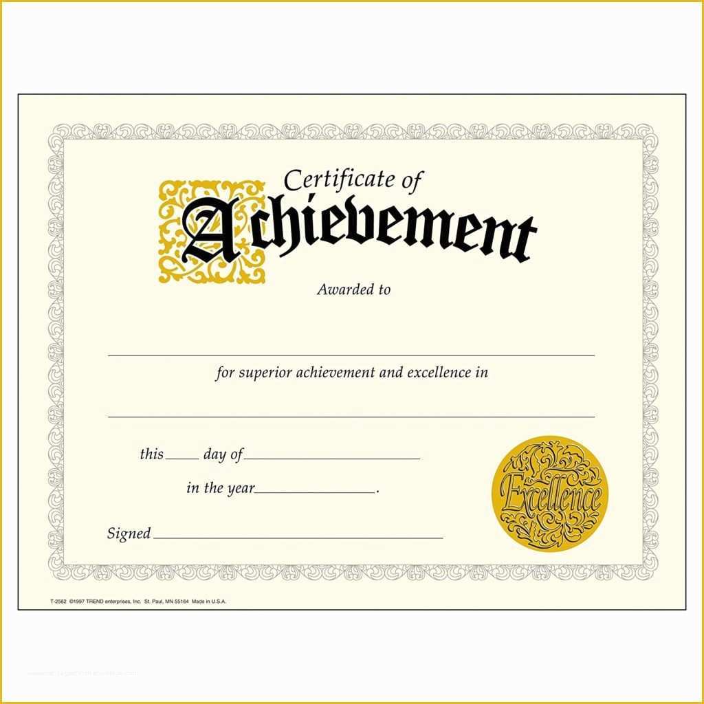 Award Certificate Template Free Of Certificate Templates