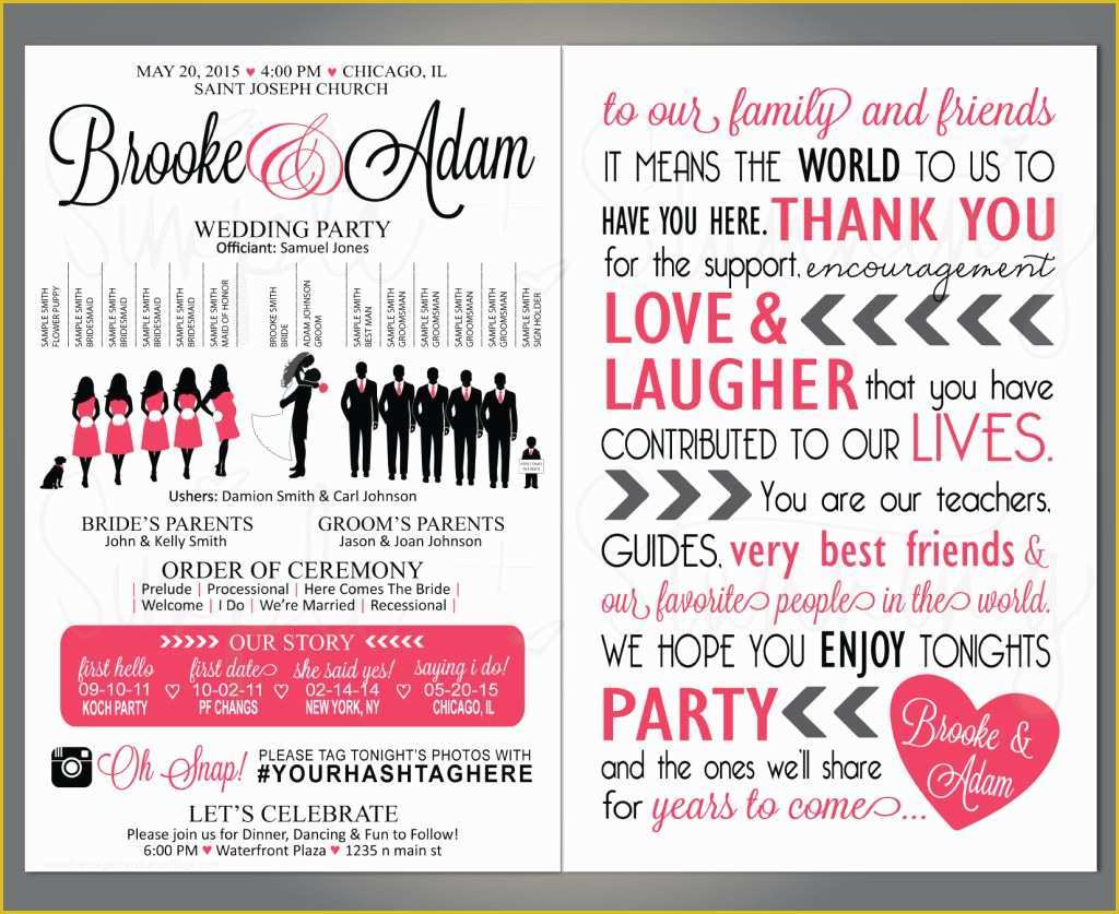 Free Wedding Reception Templates Of Diy Wedding Ideas Silhouette Wedding Program