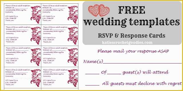 Free Wedding Reception Templates Of Free Wedding Templates Rsvp & Reception Cards Katie S