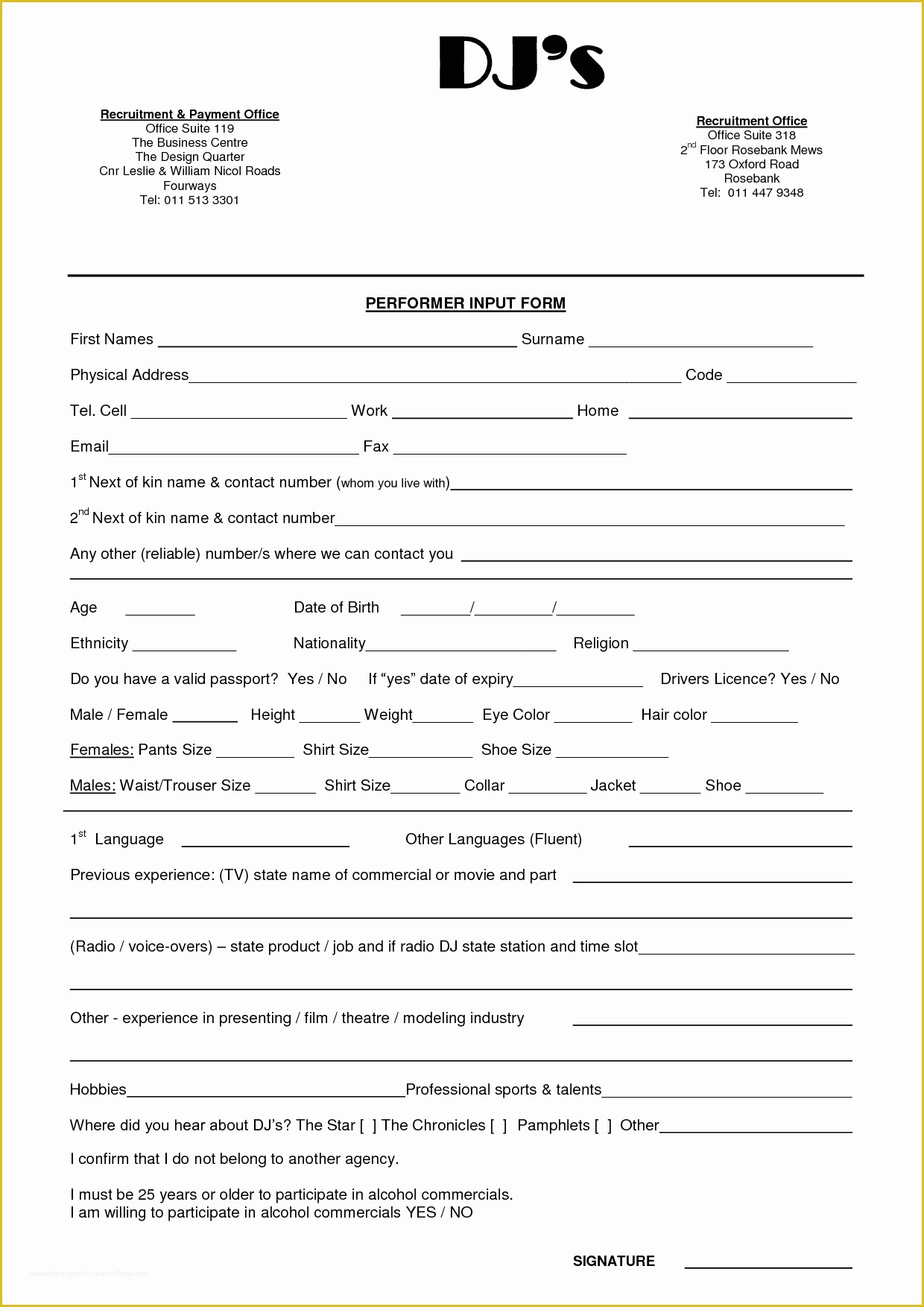 Free Wedding Reception Templates Of Wedding Dj Contract Templateregularmidwesterners