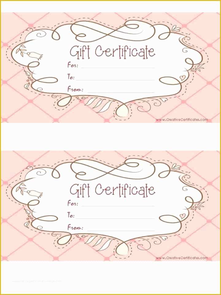 Gift Certificate Template Free Of Free Gift Certificate Template