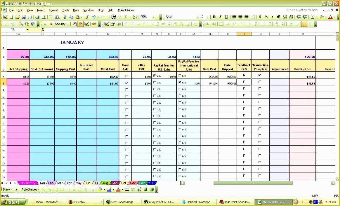 Profit and Loss Statement Excel Template Free Of 8 Profit and Loss Statement Excel Template Free