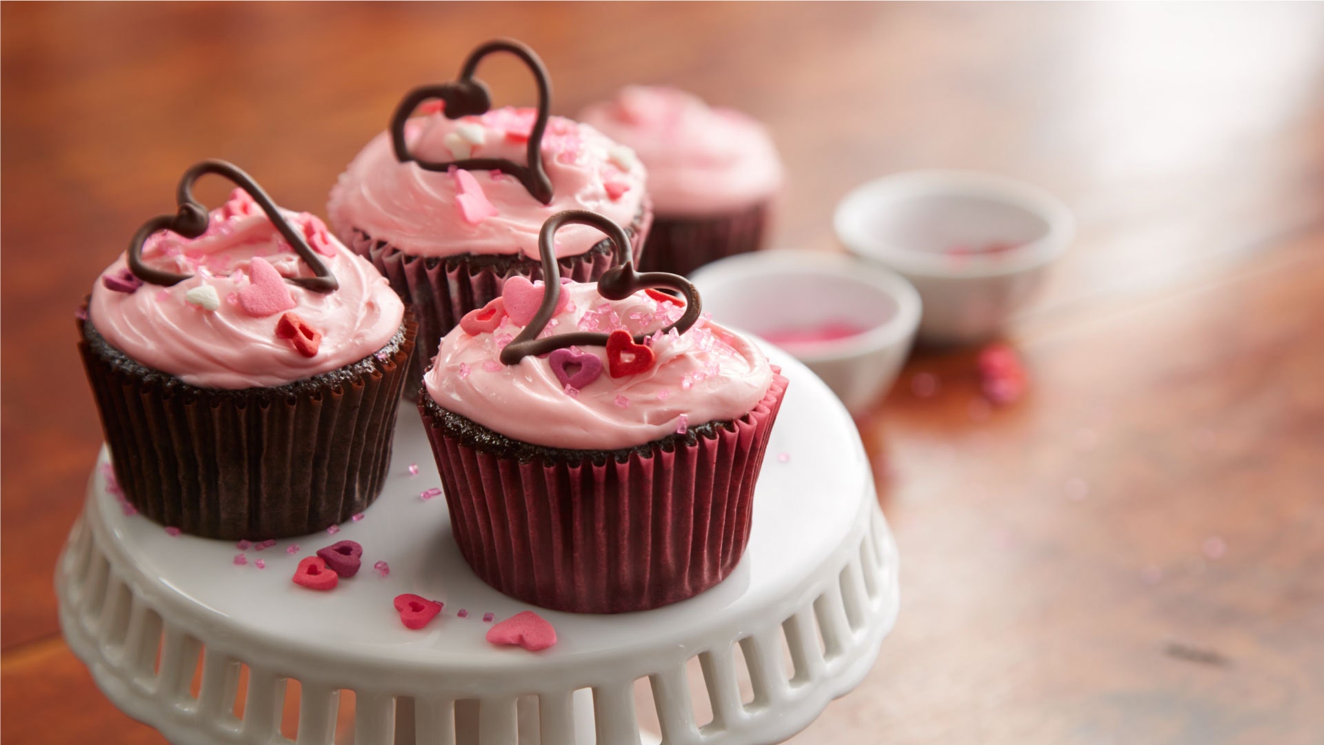 Sweetheart Chocolate Cupcakes