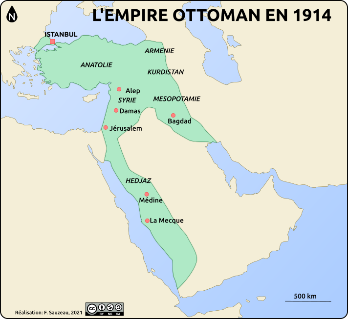 L'empire ottoman en 1914 | L'atelier carto d'HG Sempai