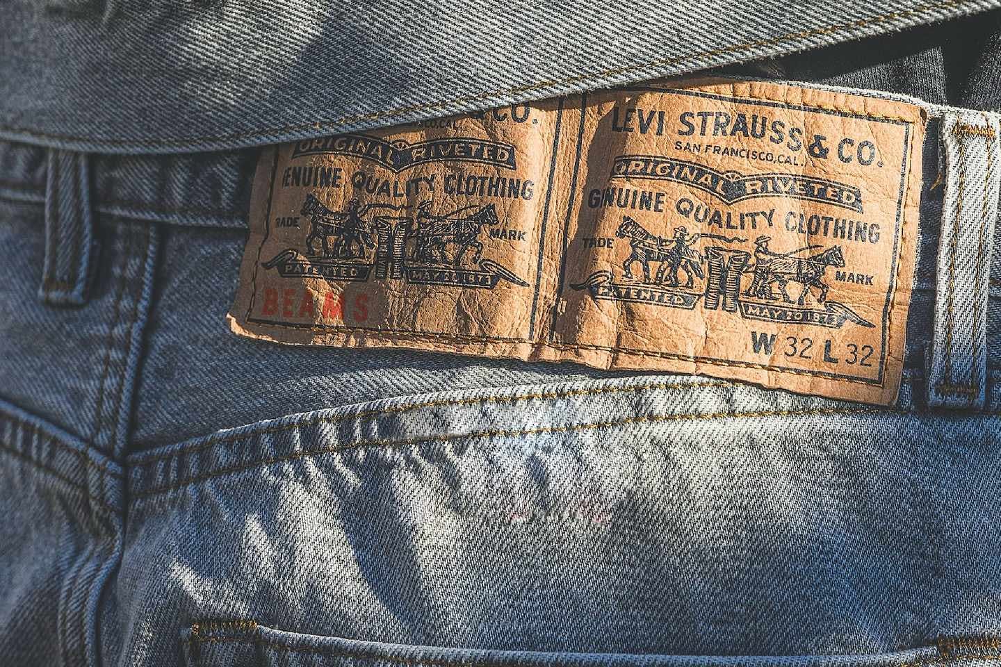 beams levis super wide denim jeans