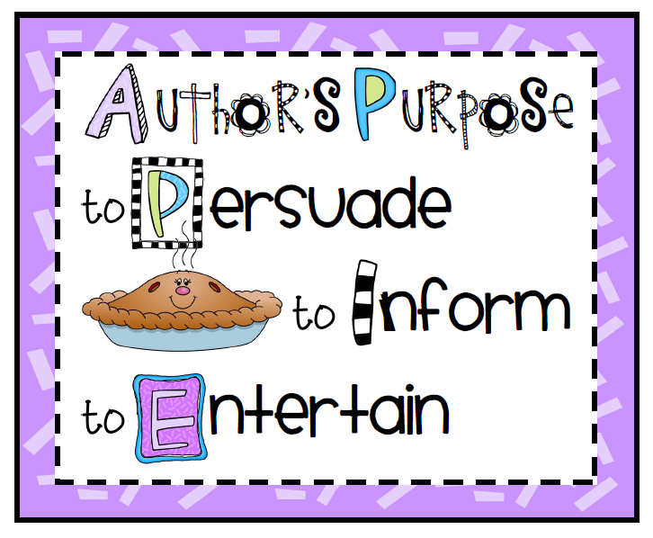 Authors Purpose For Writing