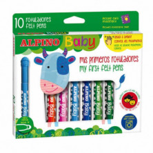 Imagen estuche 10 rotuladores alpino baby