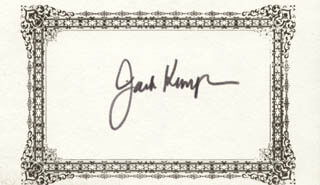 Image 1 for Jack Kemp - Autograph  - HFSID 208463