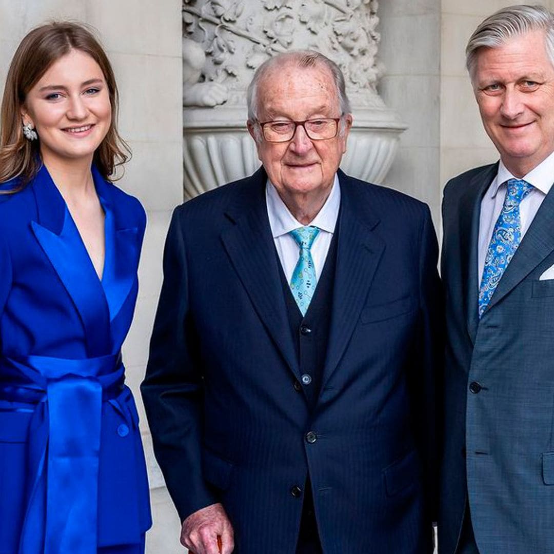 La última fotografía oficial de Elizabeth de Bélgica por el 90º cumpleaños de su abuelo Alberto II